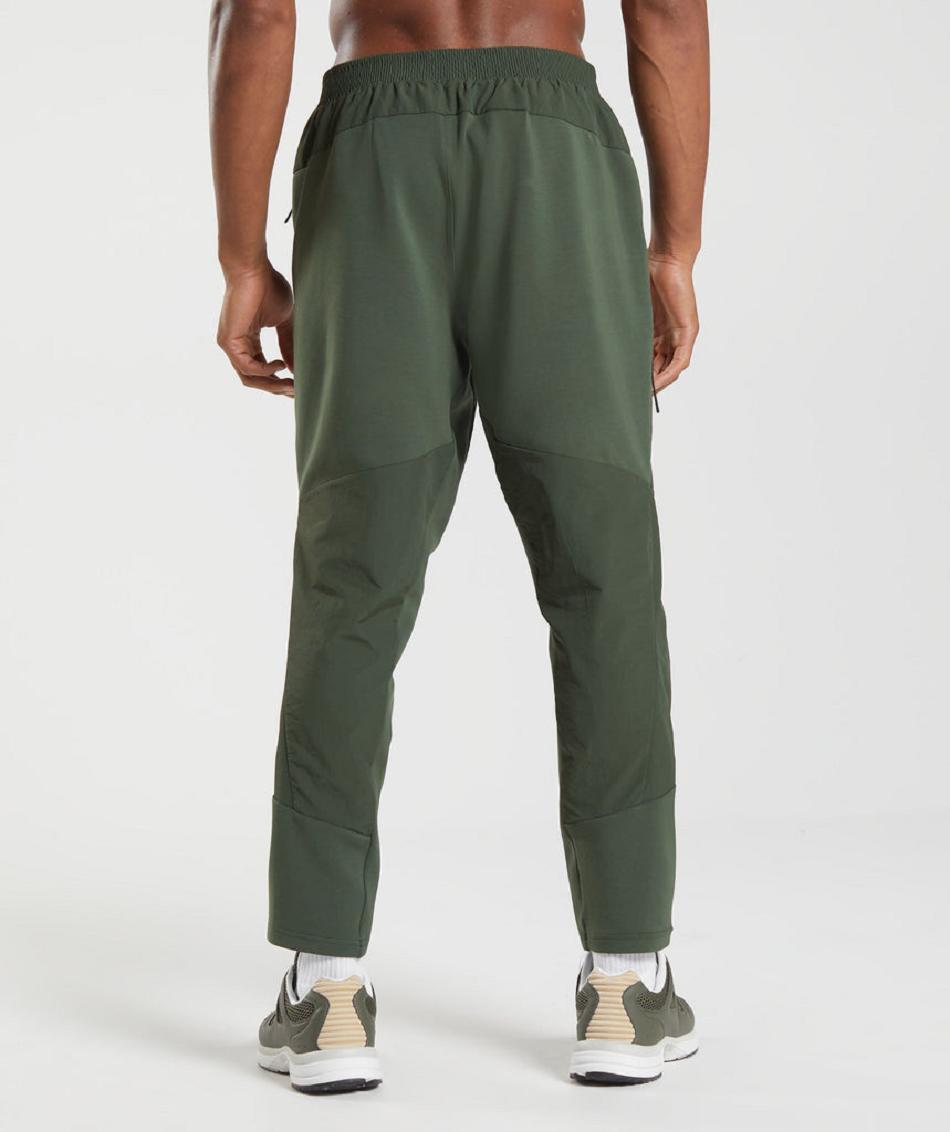 Pantalones Jogger Gymshark Retake Woven Hombre Verde Oliva | CO 3730NWY